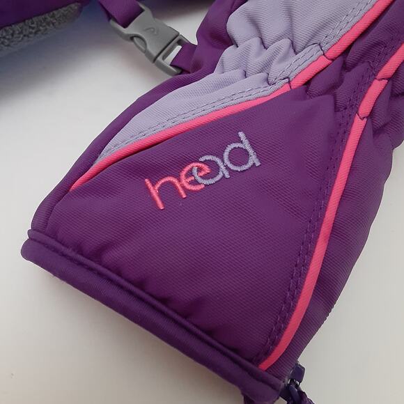 Head Sports Girls XS Mittens Winter Ski Snow Gear Purple Slip Resistant Sport - Picture 3 of 9